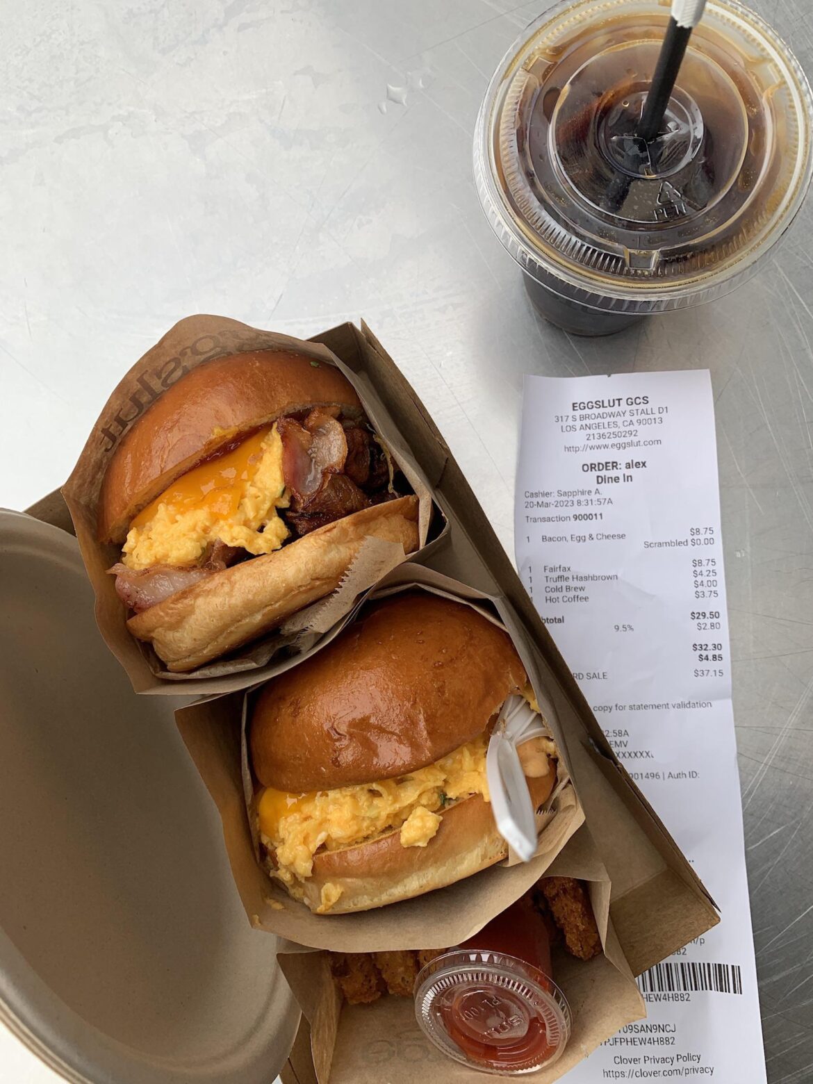 Eggslut @ GCM - first time and not a fan.