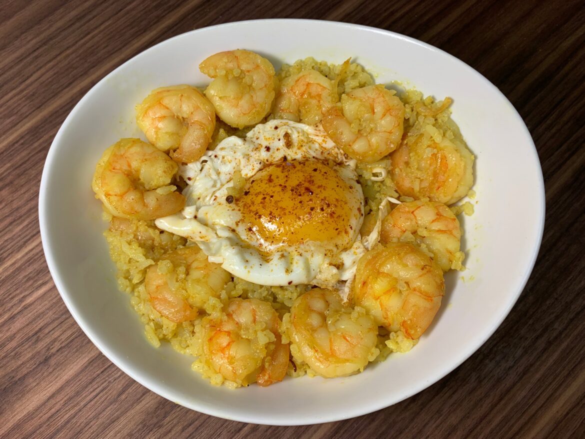 Leftover Thai Coconut Curry Shrimp