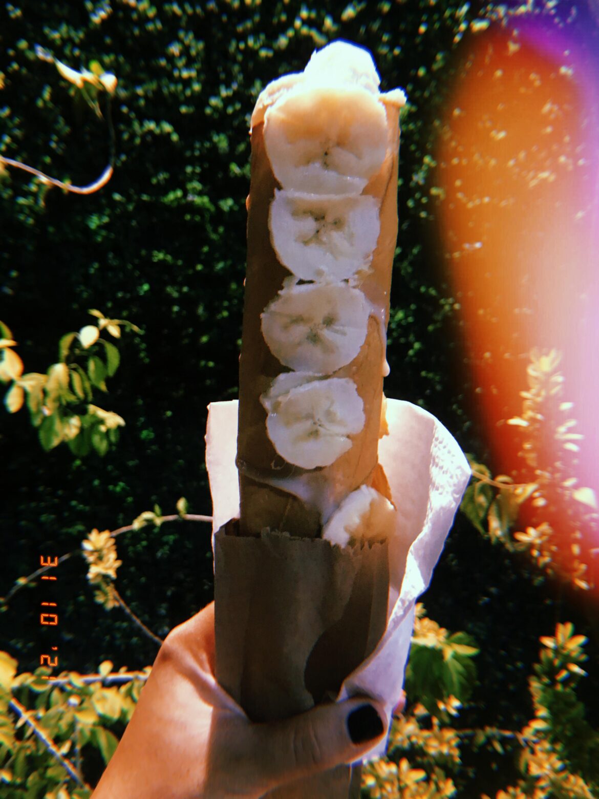 Marquesita with banana and condensed milk 🍌 🇲🇽