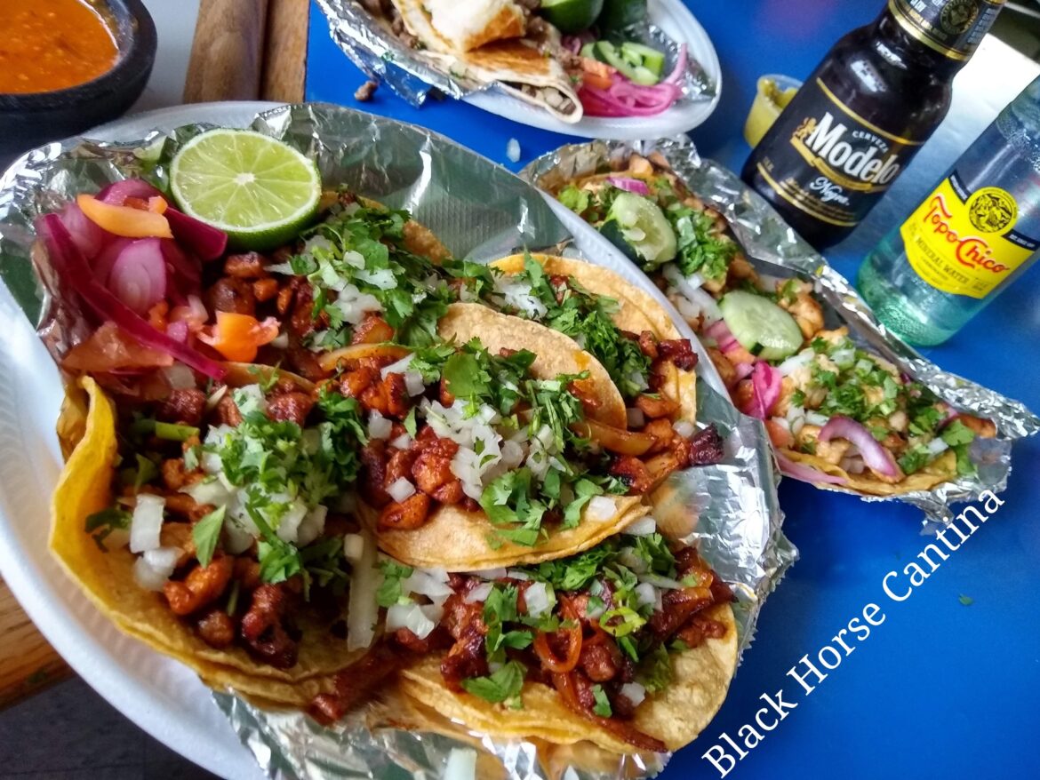 Black Horse Cantina for decades Delray on Jefferson. Last Bar Restaurant in Delray you can watch the bridge construction couple blocks away.