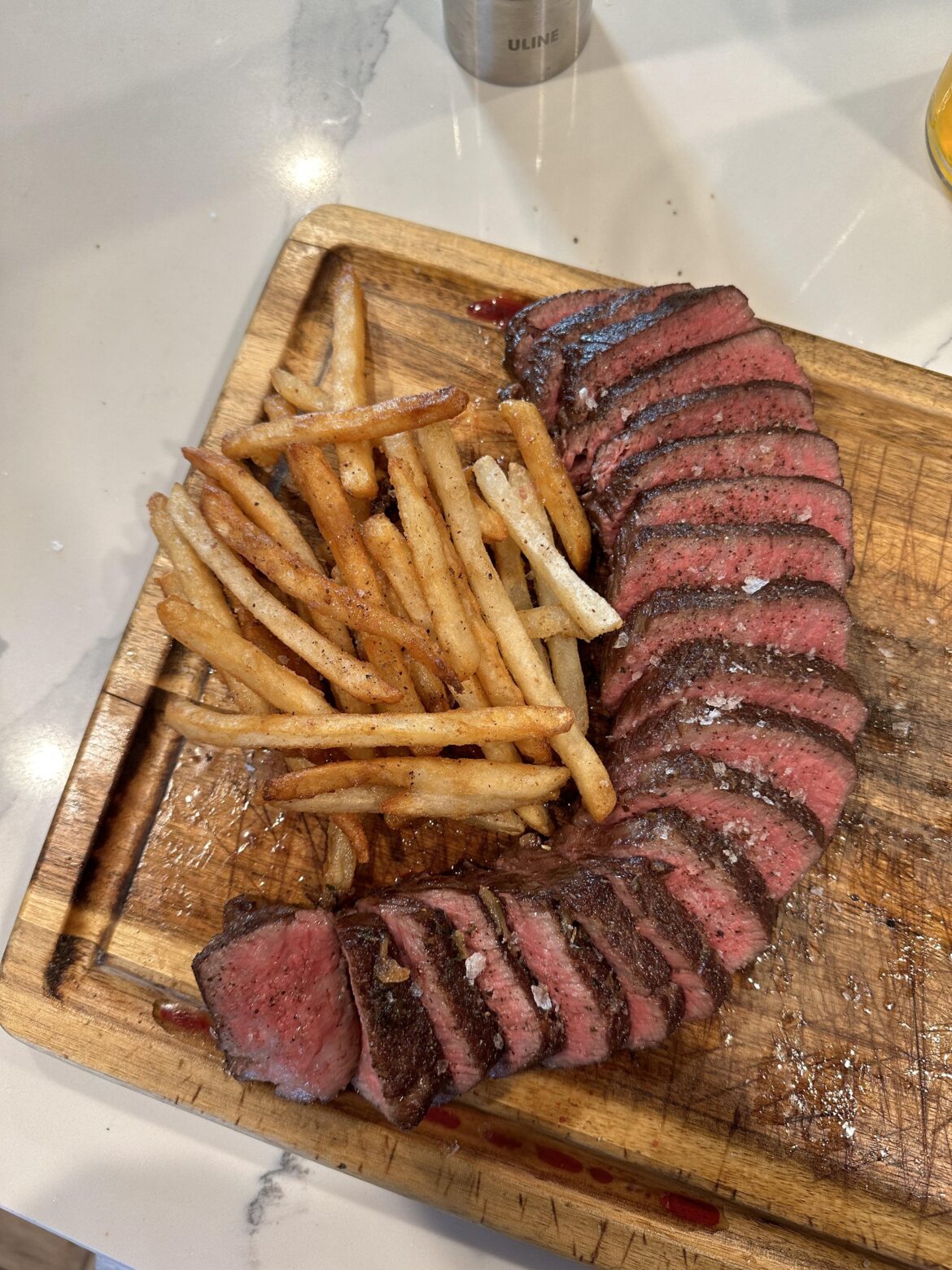 First tri tip steak.