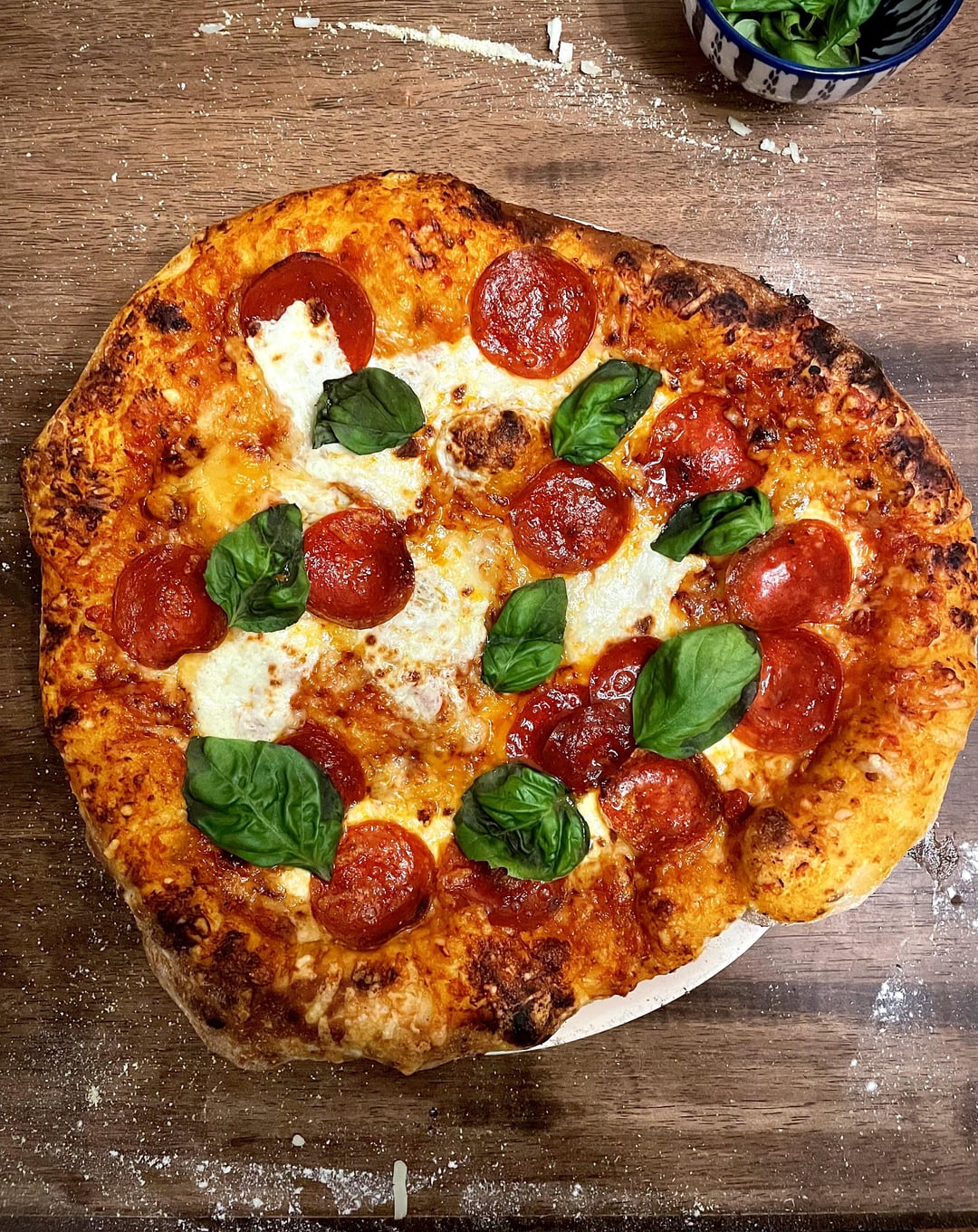 Homemade Pepperoni Pizza Dining And Cooking