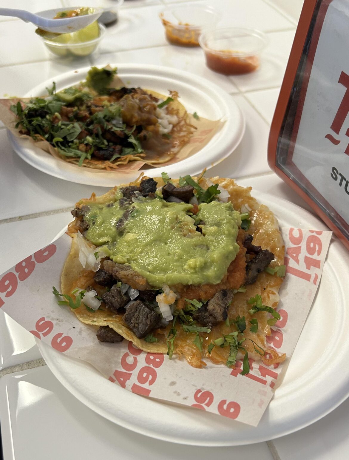 Al pastor and adobada quesadilla 🥵