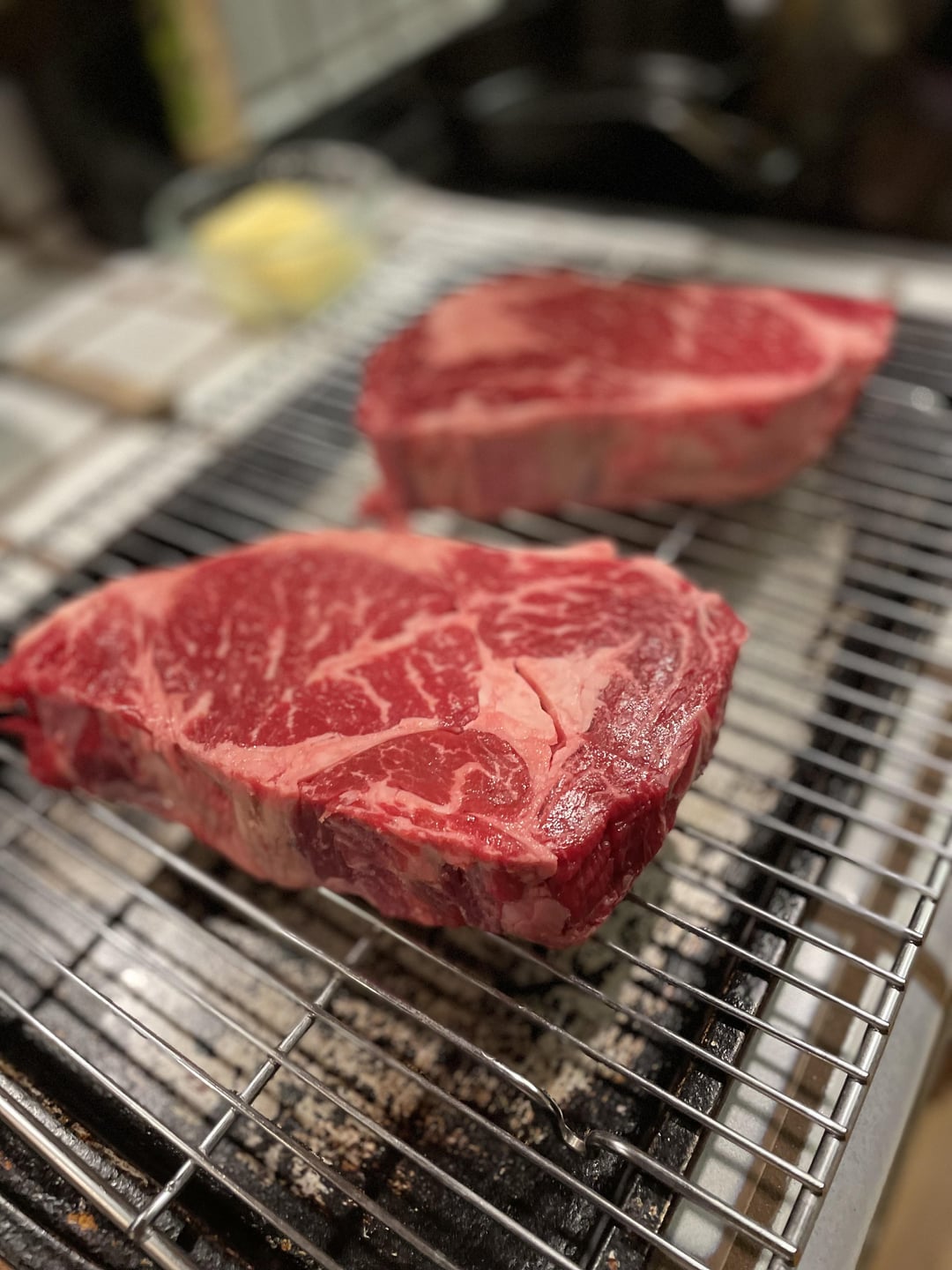 Tried a reverse sear for the first time on a couple of GIRTHY costco