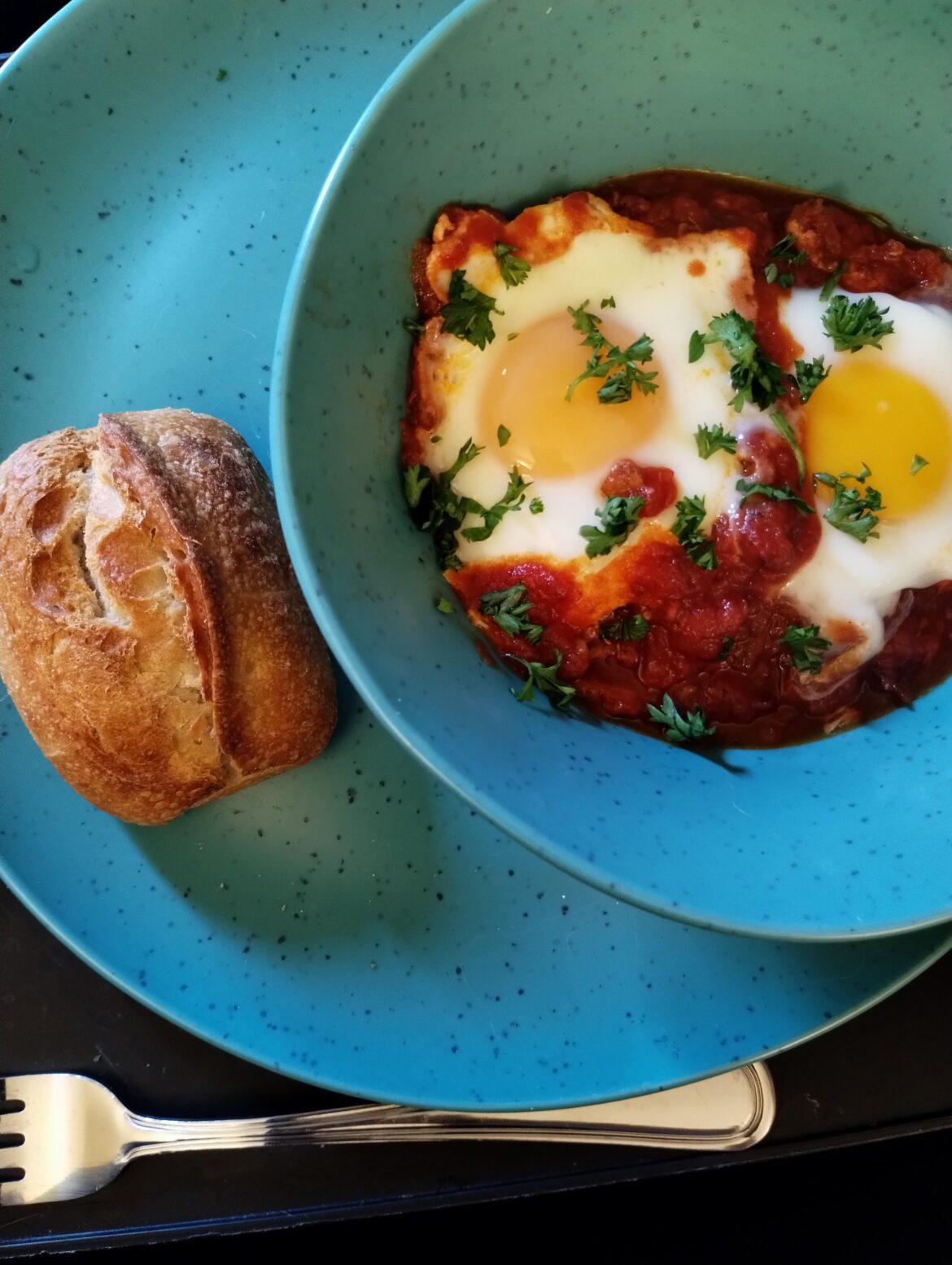 I put TWO eggs on it!