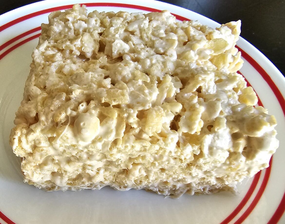 Stella's Brown Butter Rice Crispy Treats. Delicious!