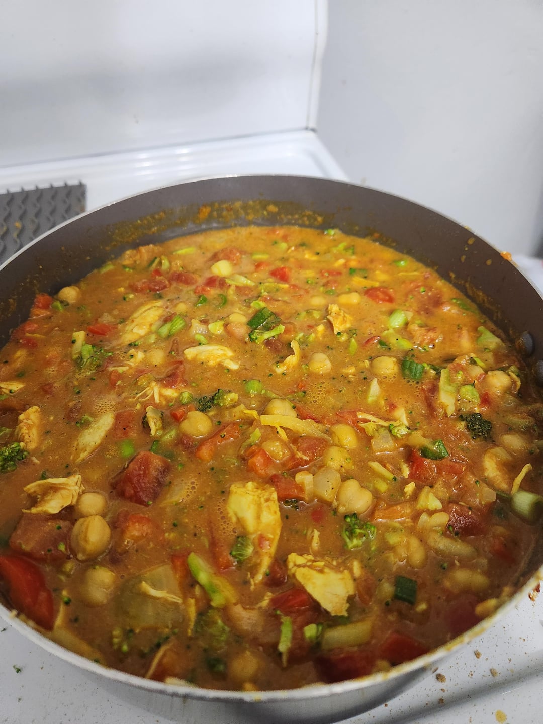 chickpea and chicken coconut curry