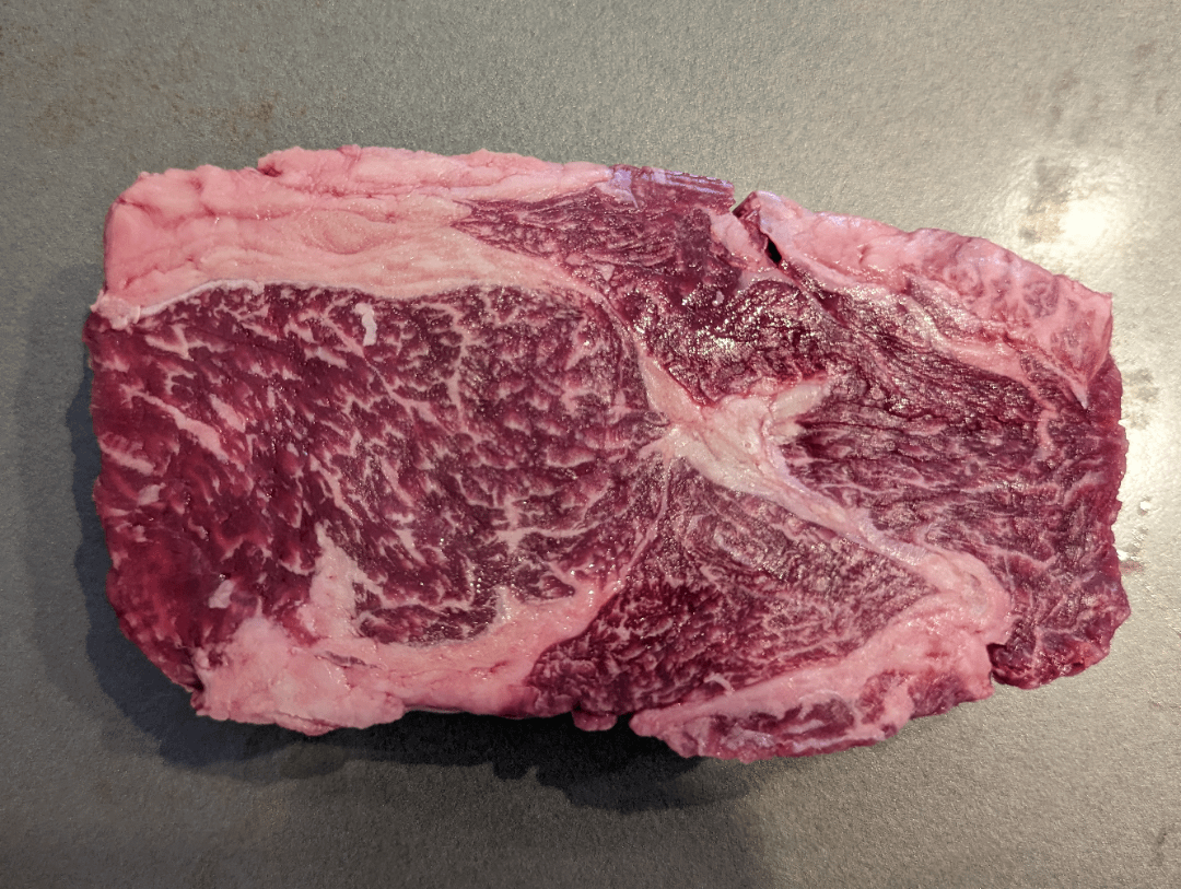 Costco Grass Fed Ribeye...insane marbling Dining and Cooking