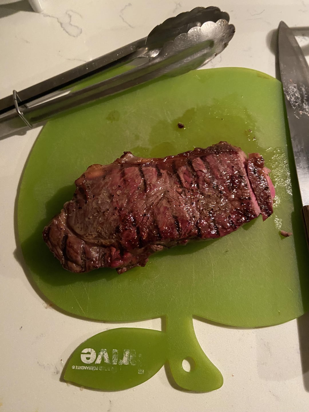 Just about my second shot at making steak on a charcoal grill Dining