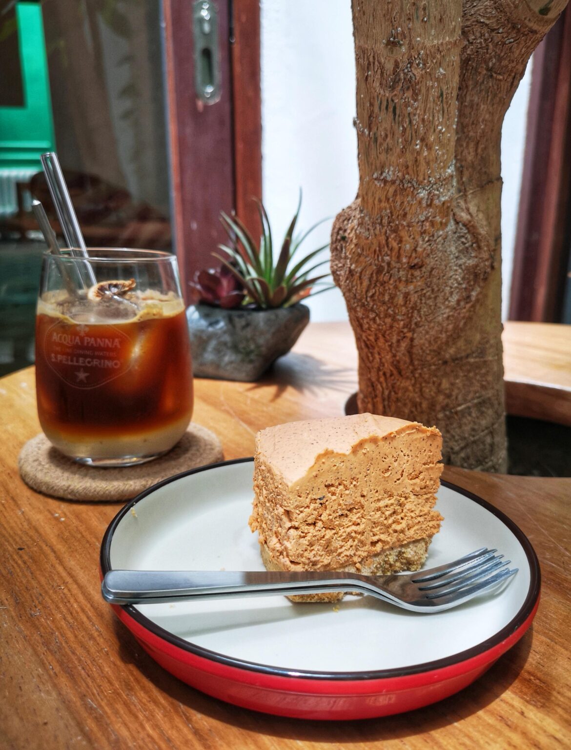 But first, coffee with a side of cake