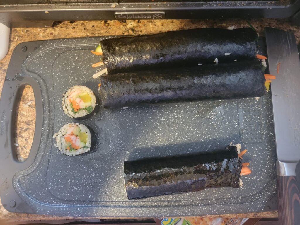 First time making gimbap