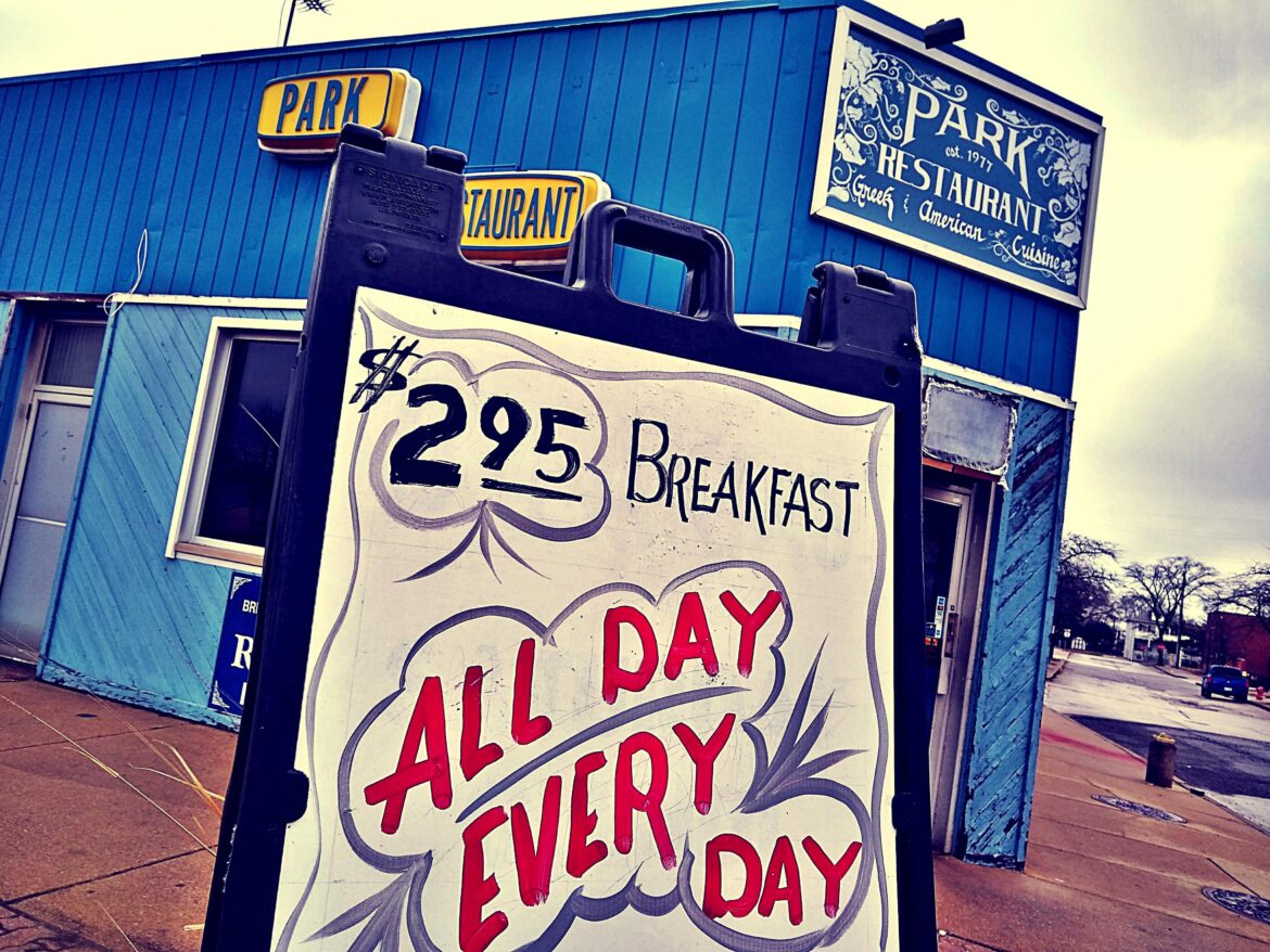 Since 1977 old school cool Diner Greek owned, place packs them in daily.