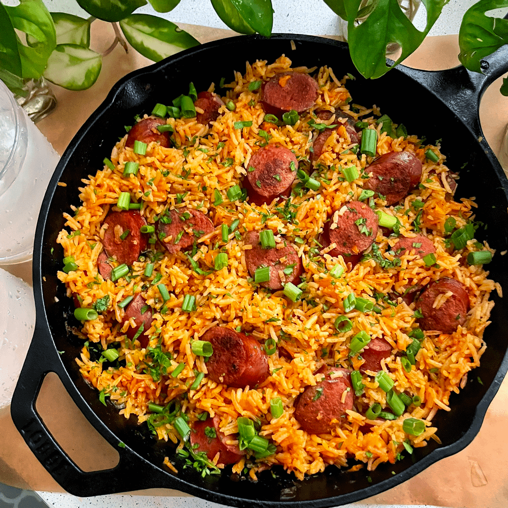 Cajun sausage and rice skillet Dining and Cooking