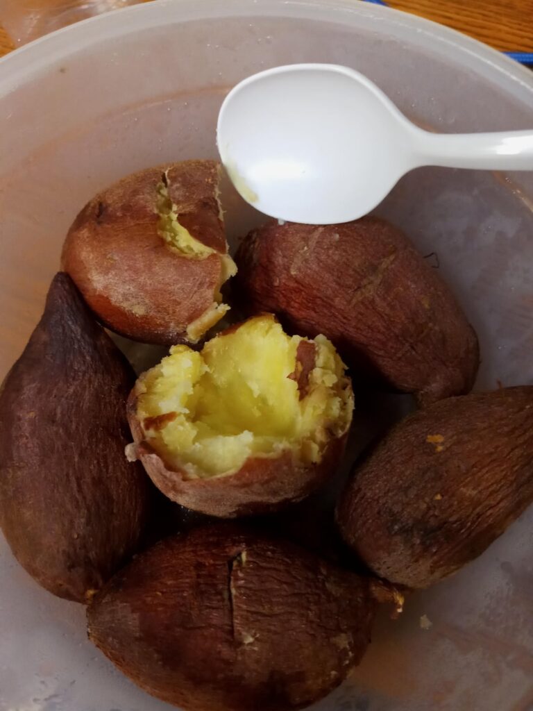 Sweet potatoe and banana milk