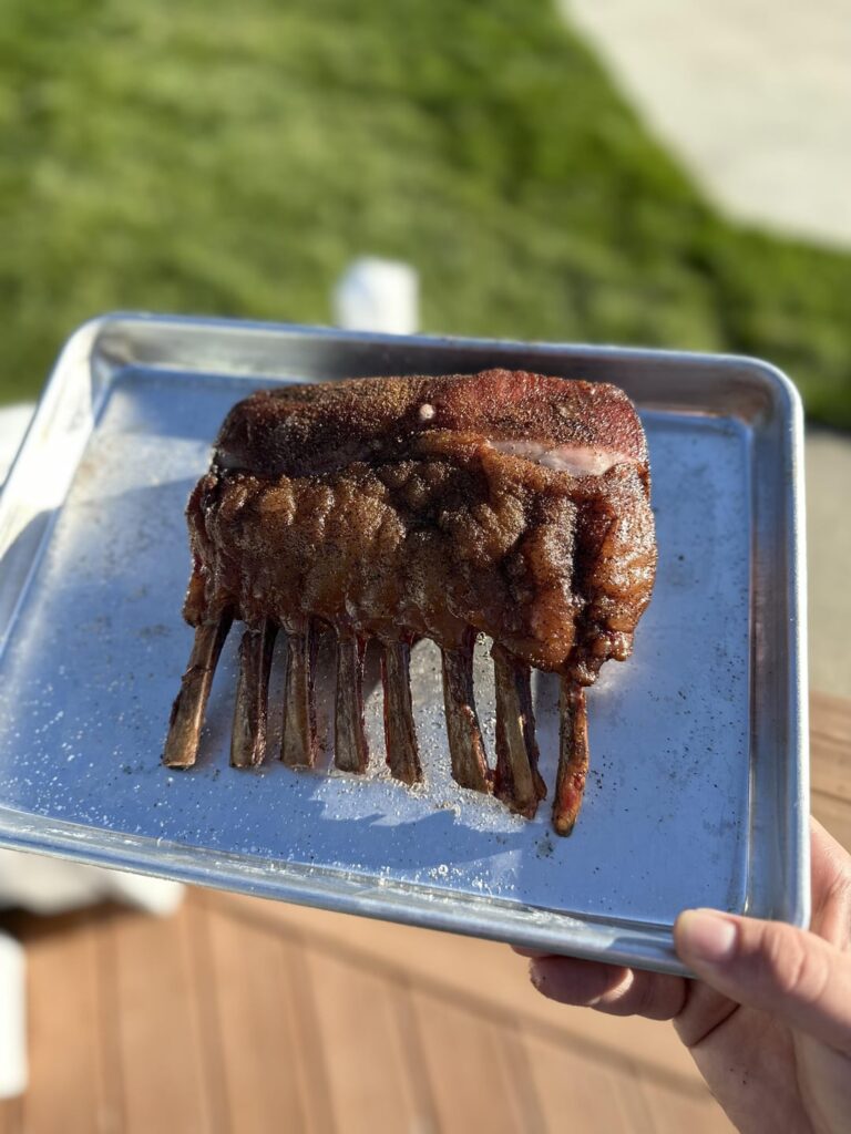 Smoked Rack of Lamb