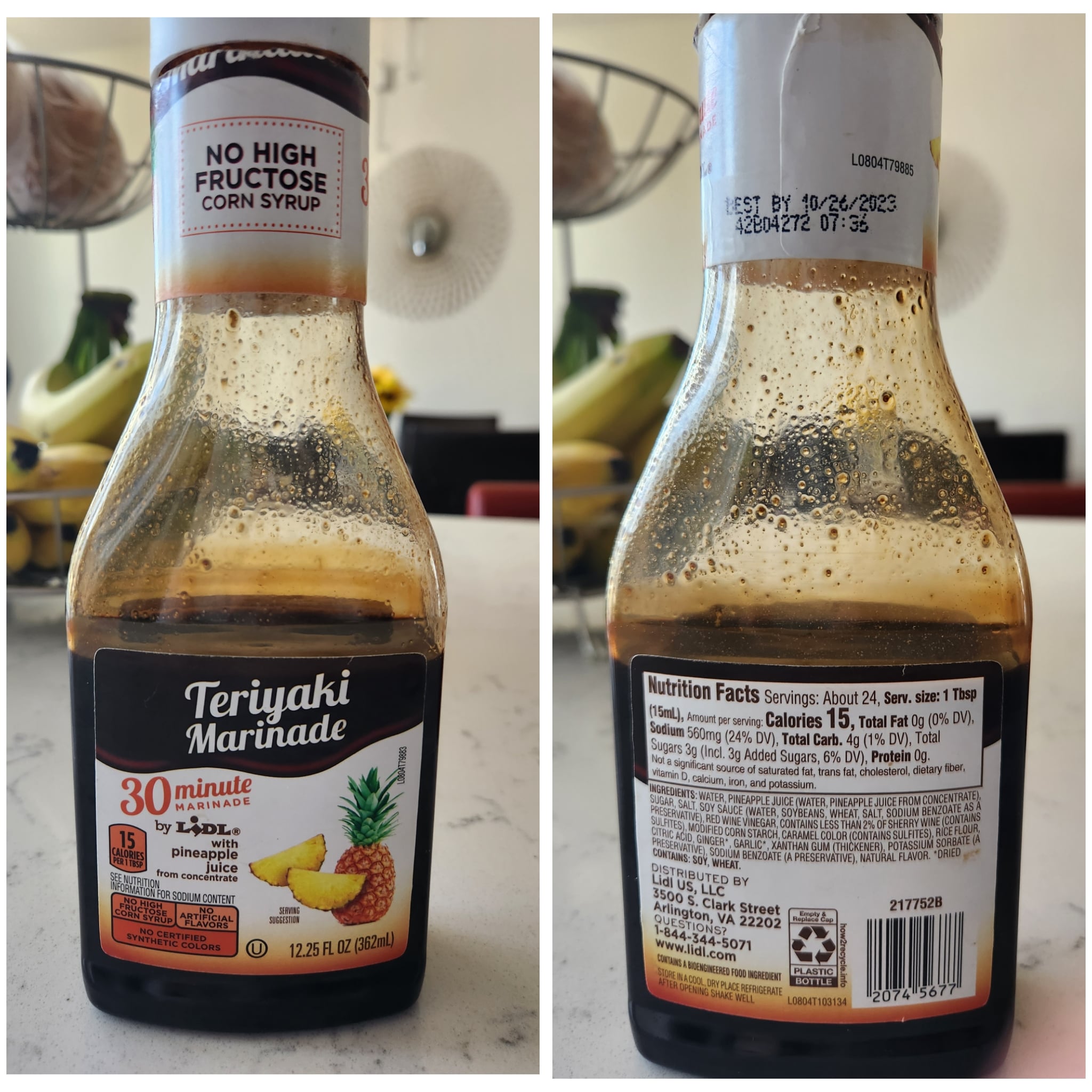 15 Cal/Tbsp Teriyaki Marinade from Lidl. Dining and Cooking