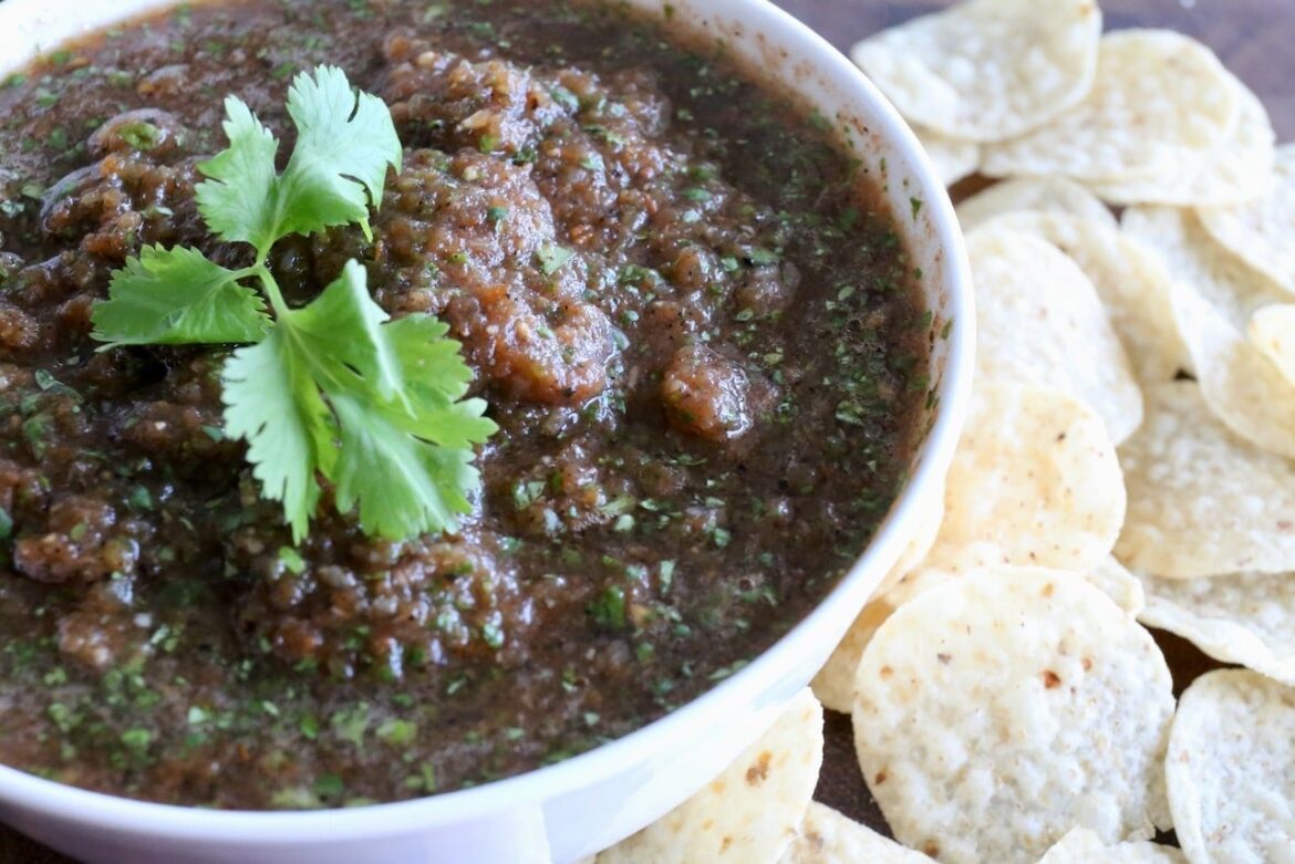 Healthy Vegan Dry Roasted Salsa Mexicana