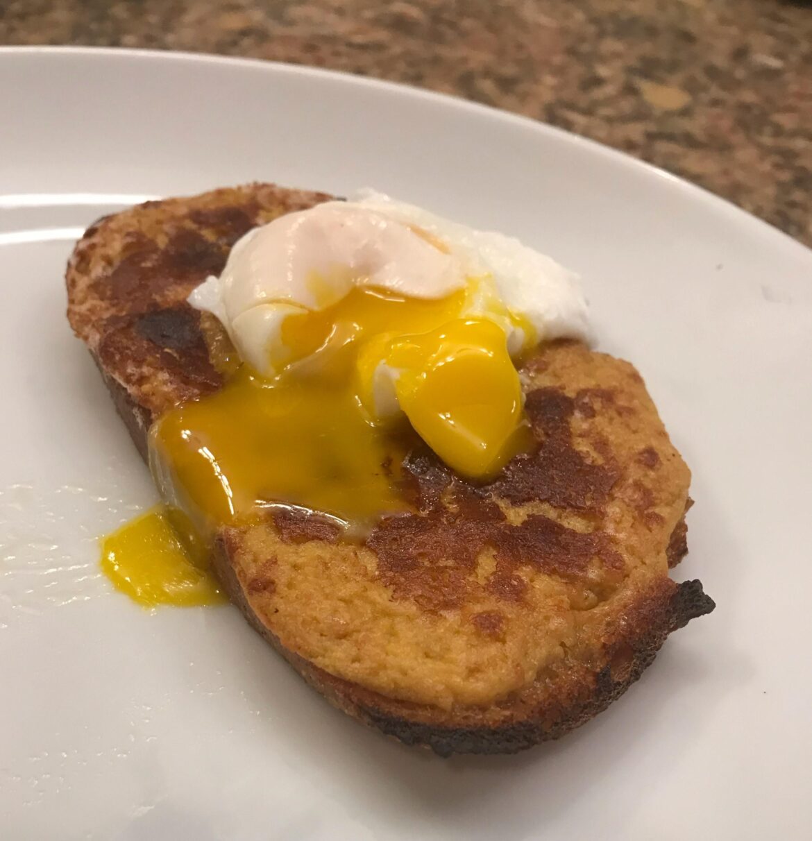 Welsh Rarebit with a poached egg on top
