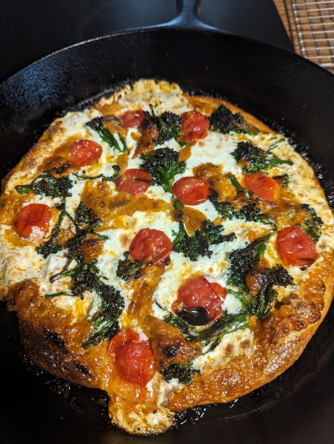 Kenji's Pan Pizza with Zacusca Sauce