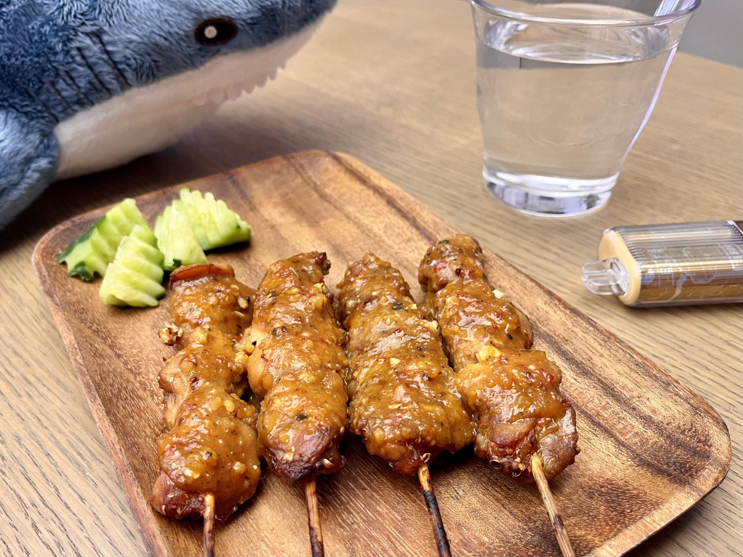 satay chicken skewers Dining and Cooking