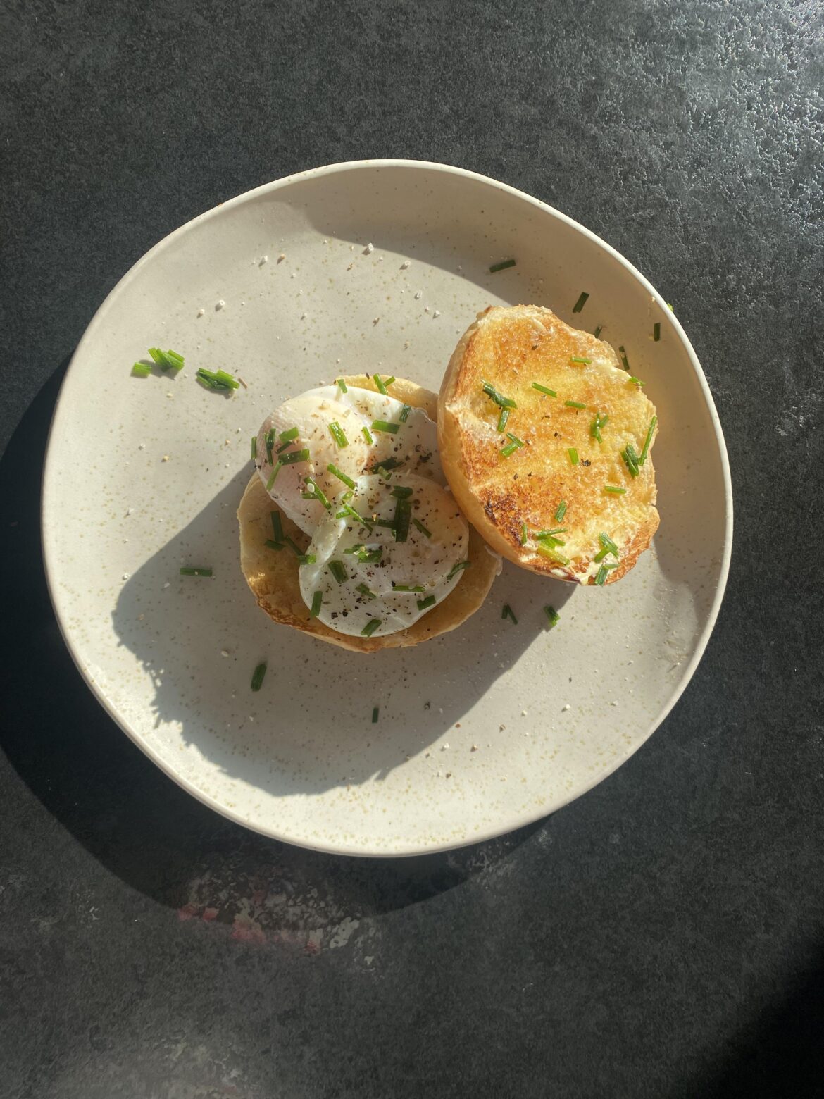 couple of poached eggs