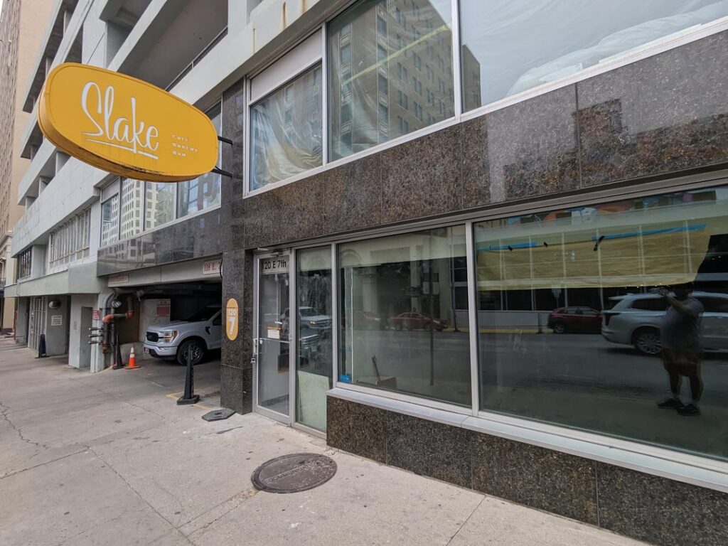 Slake Cafe at 7th and Brazos is gone