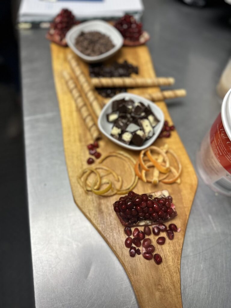 Coffee training with our roaster.