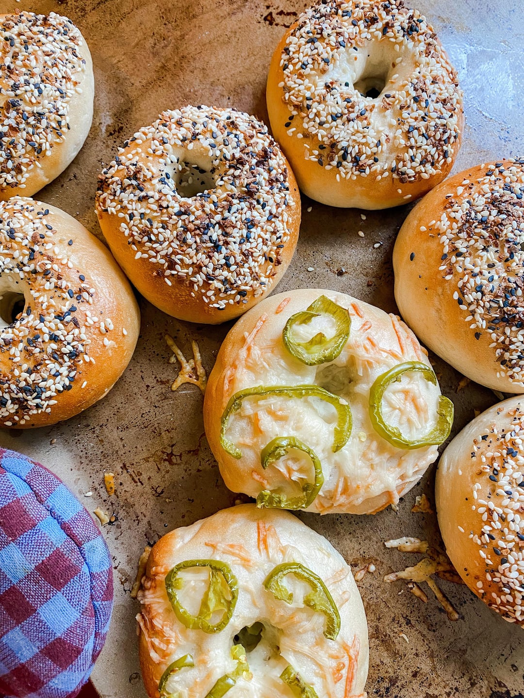 How did my sourdough bagels turn out? The jalapeño bagel is my favorite