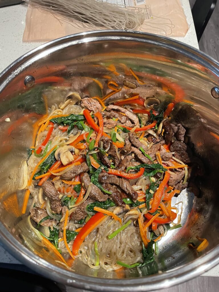 I made japchae!