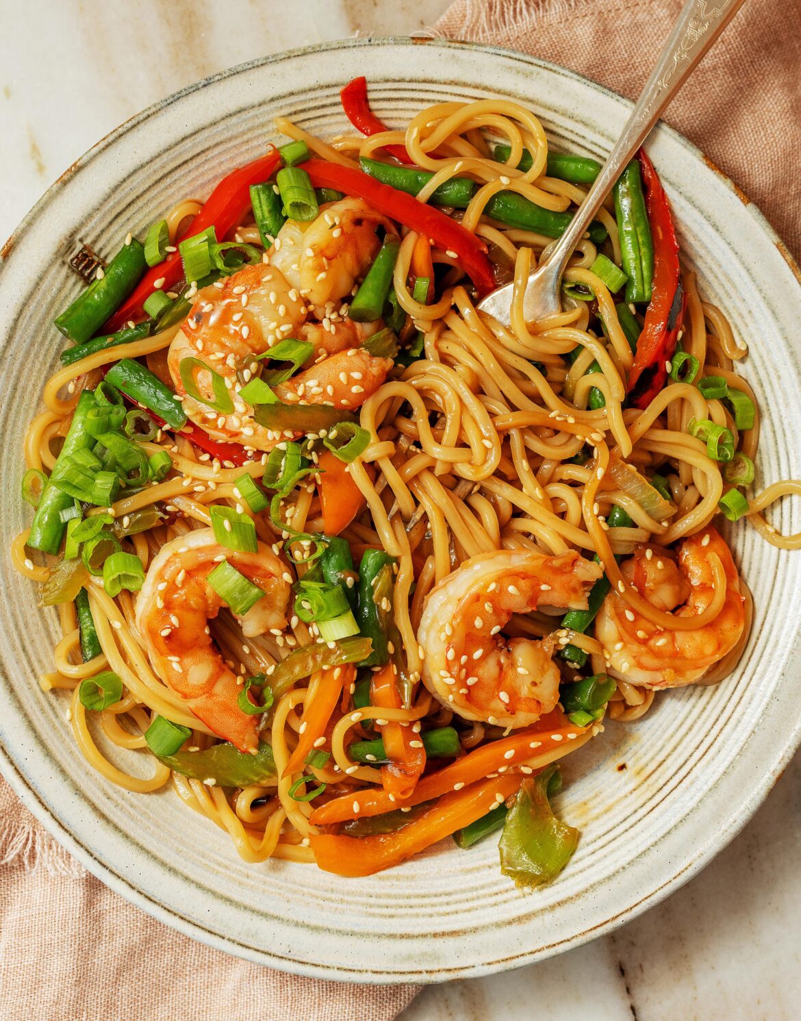 Shrimp Lo Mein with XO Sauce