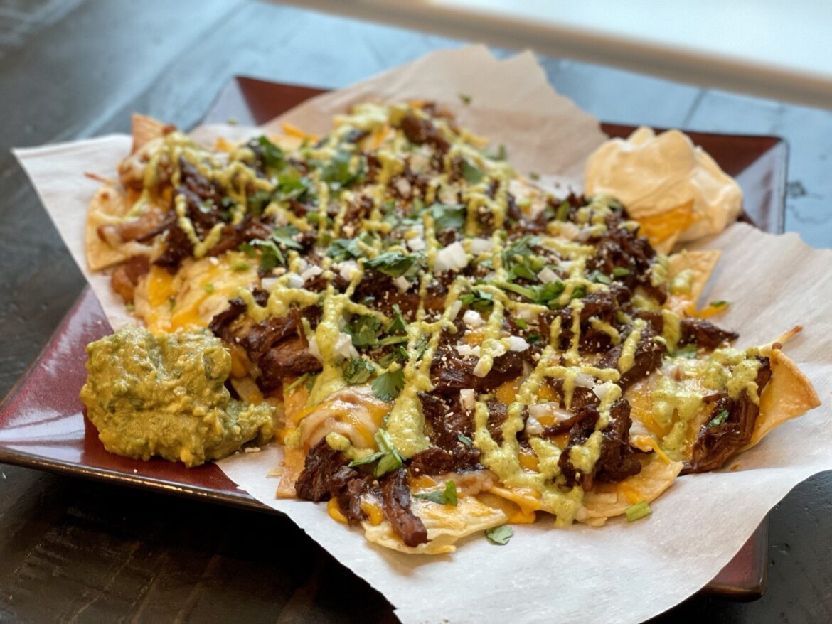 Barbacoa Nachos on [Homemade] Chips