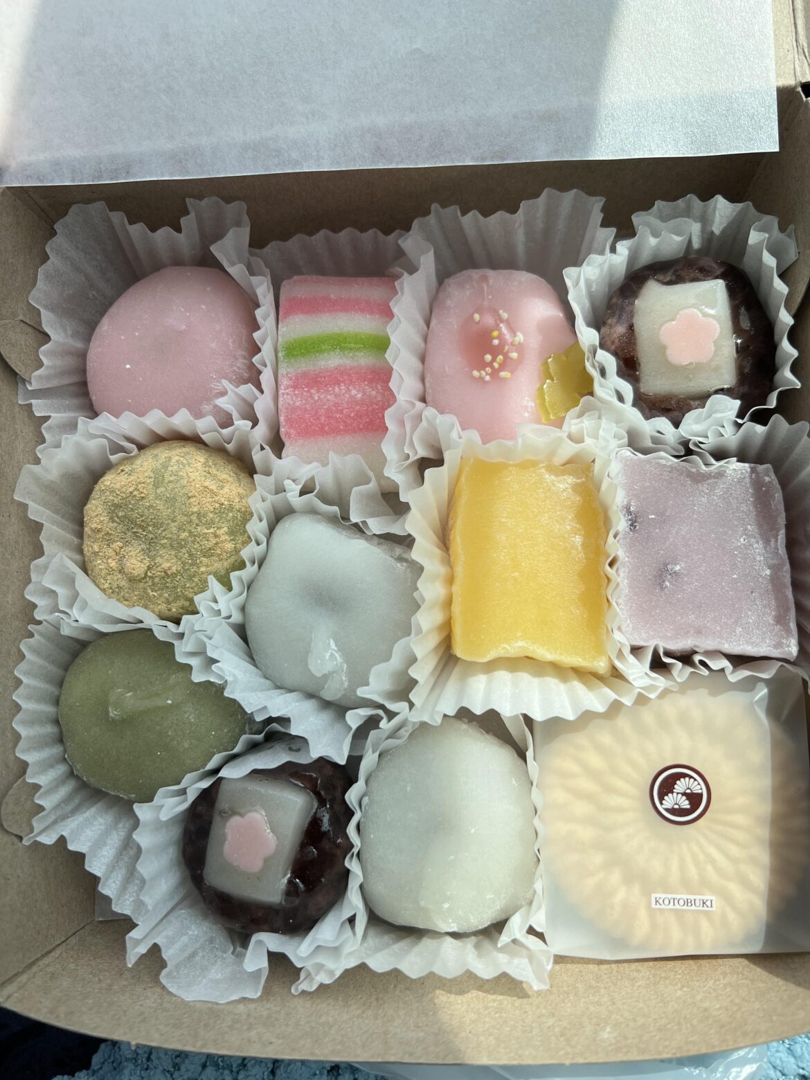 Fresh mochi from Fugetsu-do in Japan Town