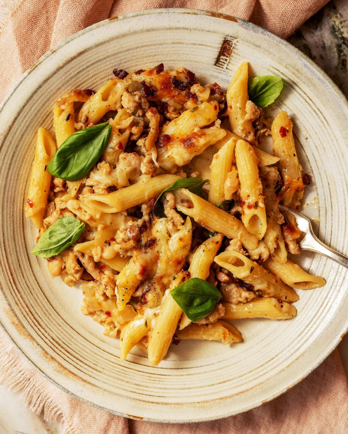 Creamy Chicken and White Bean Pasta
