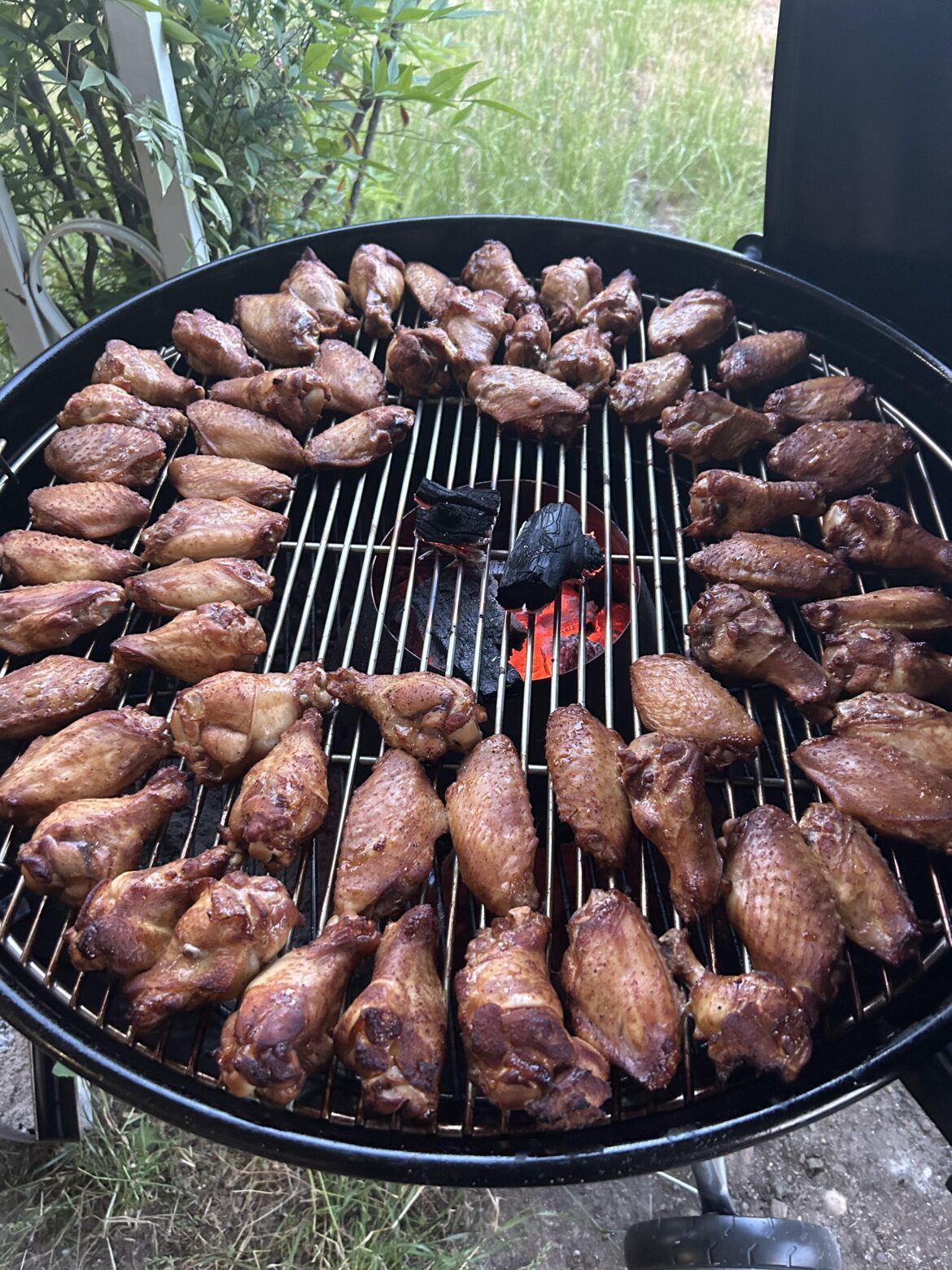 Big Costco bag of wings on the 26 with small Vortex