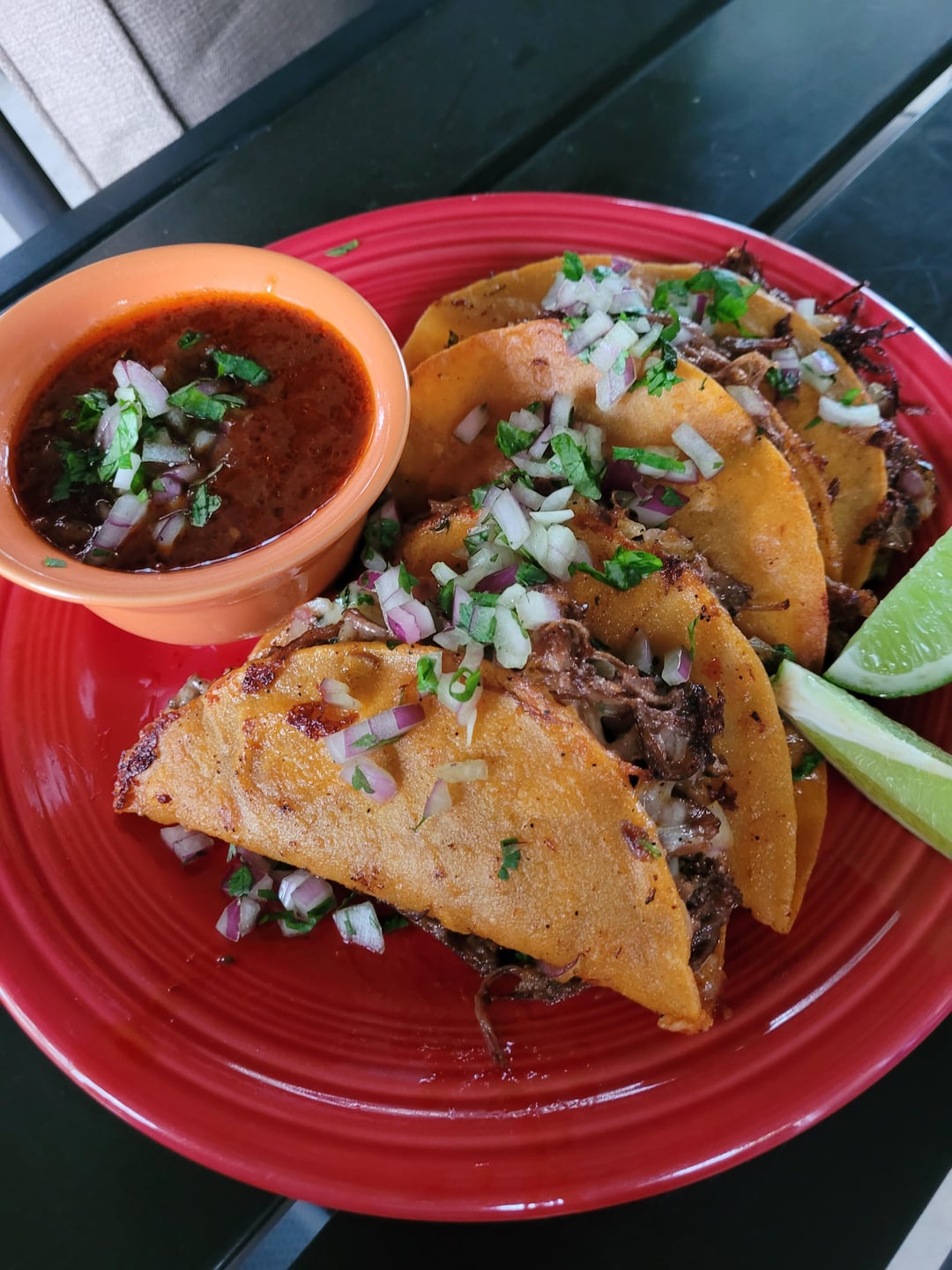 Birria tacos I made over the weekend. I followed Chef John's recipe