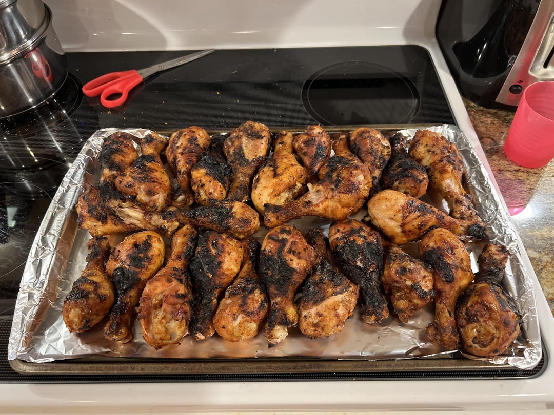 Costco preseasoned drumsticks before and after Dining and Cooking