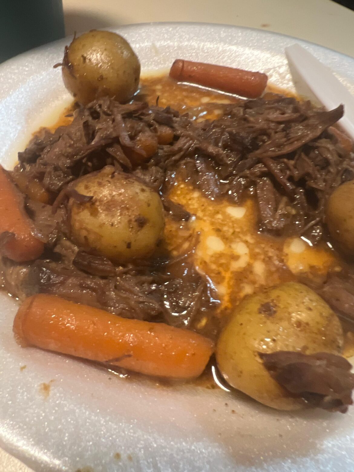 My moms crock pot slop.