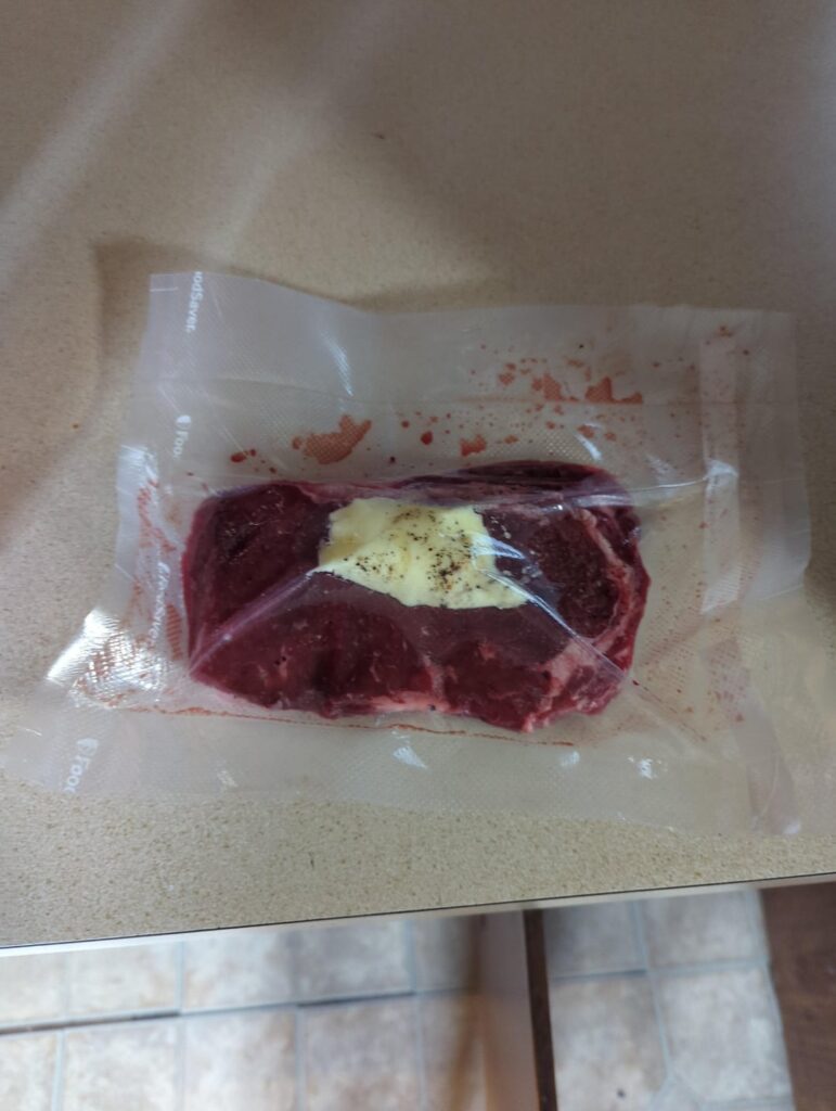 Sous vide steak