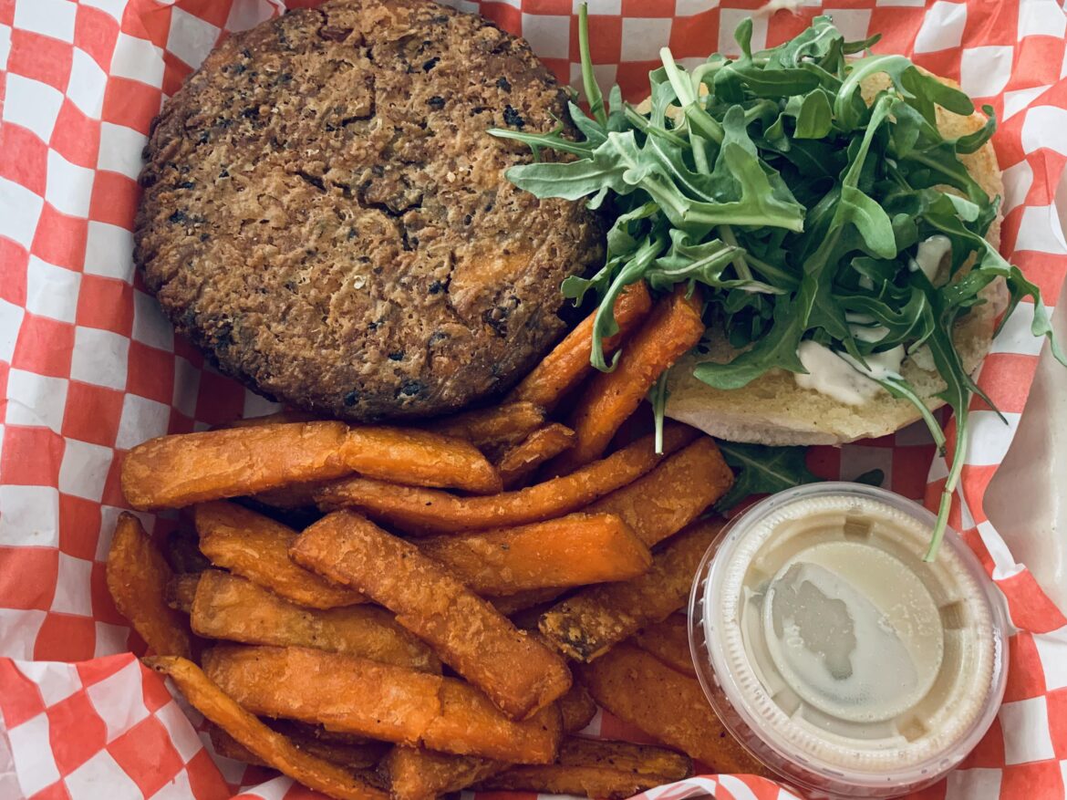Garden Burger from The Lion’s Head Tavern in Halifax, NS. Delicious!