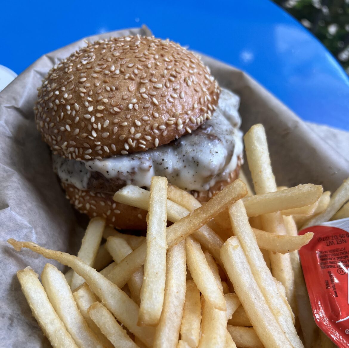 Cacio e pepe burger from Amboy