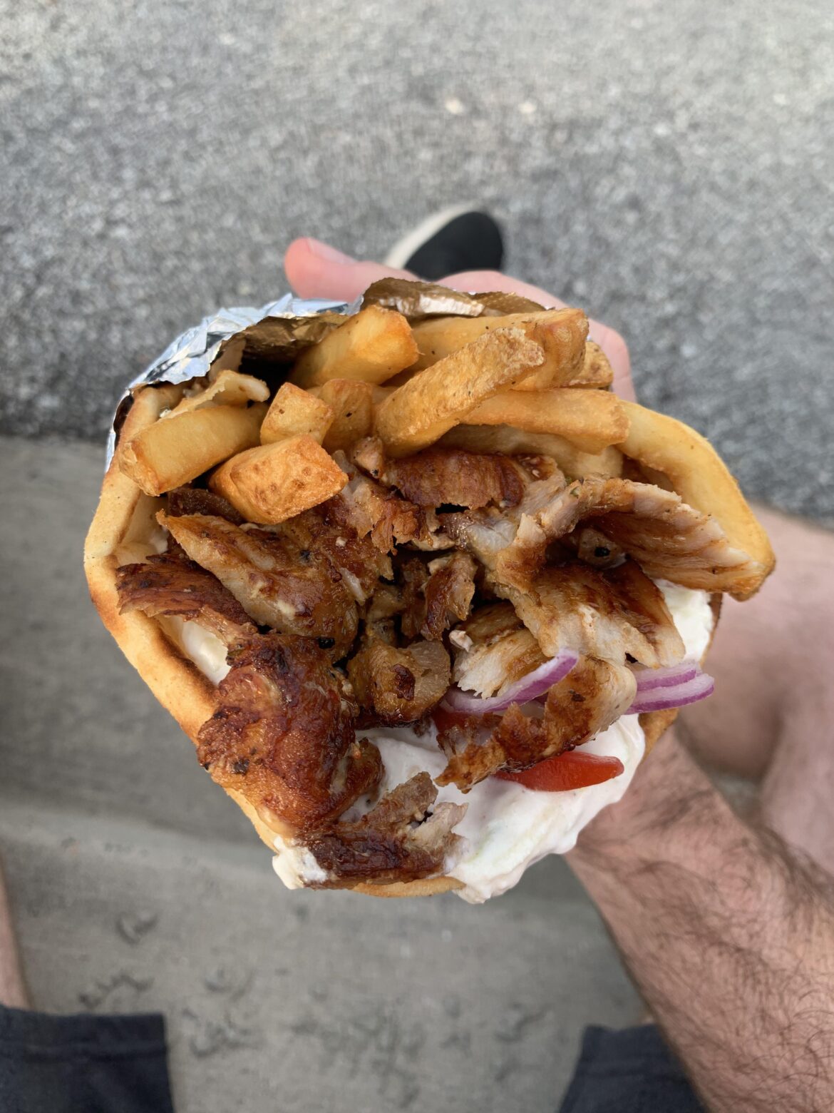 Legit Greek gyros from My Big Fat Greek Trailer in Charleston, SC