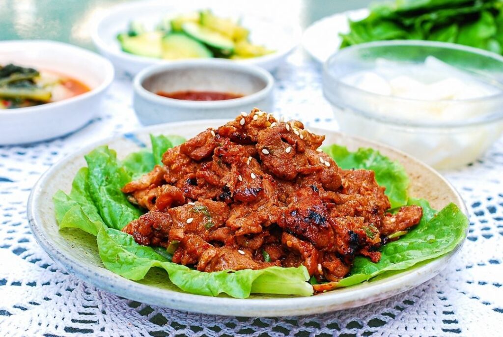 Jeyuk Bokkeum (or Spicy Pork Bulgogi)