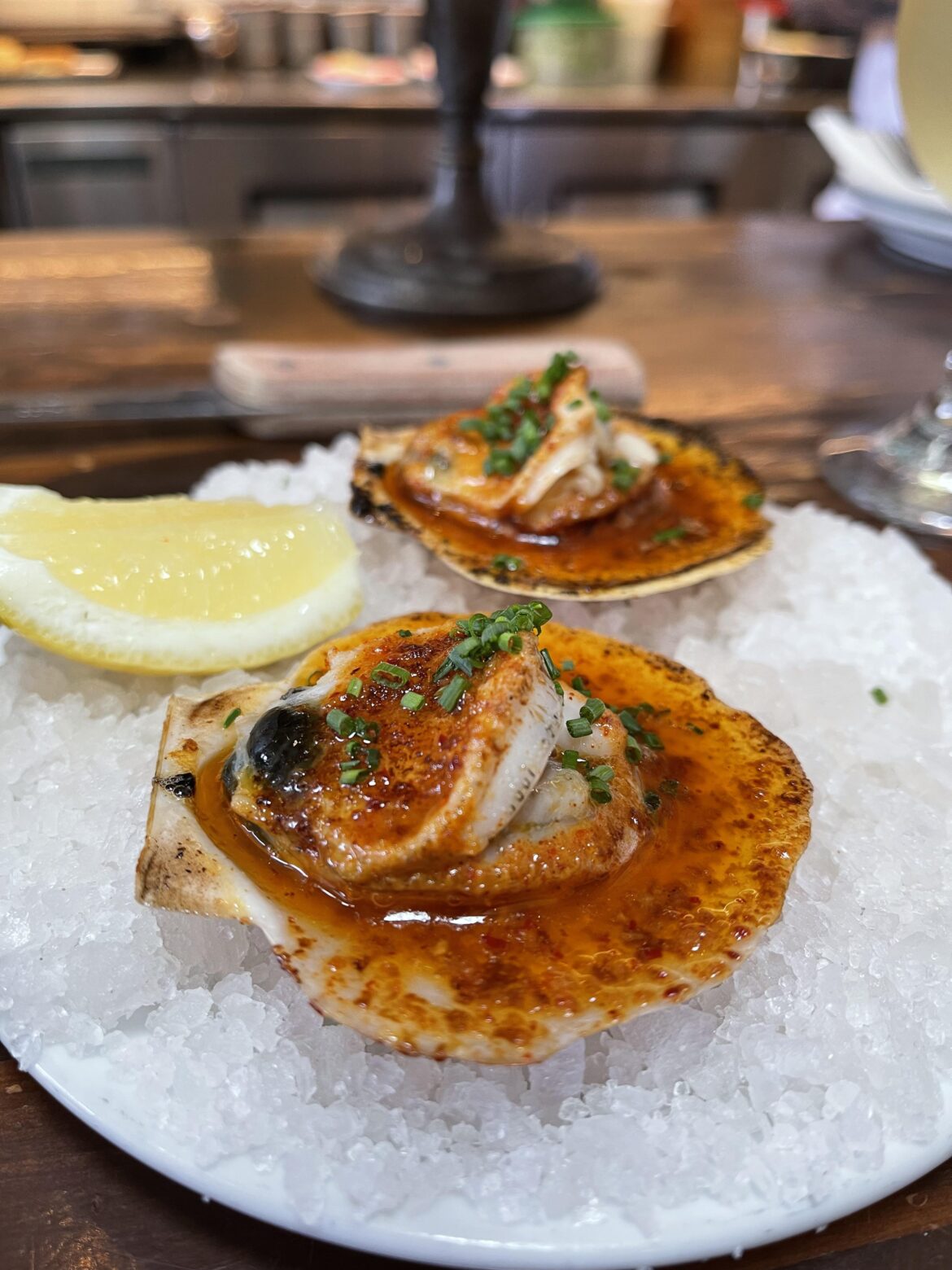 Broiled Scallop with Espelette Butter