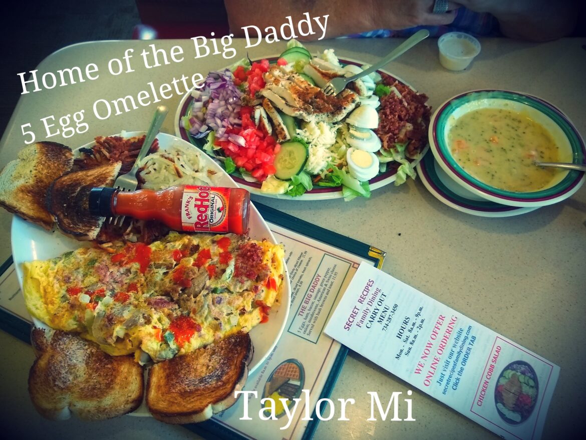 Home of the Big Daddy Omelette 😋 Secret Recipes