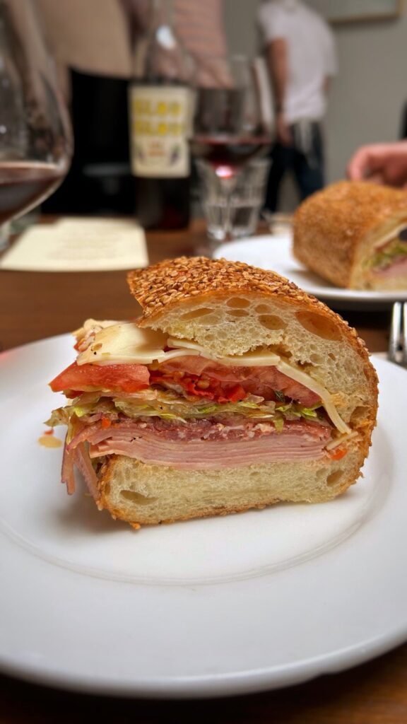 The #2 Hoagie and Strawberry Water Ice from Joe Bedia and Eric Warheim’s PS HOAGIE pop up event at Animal.