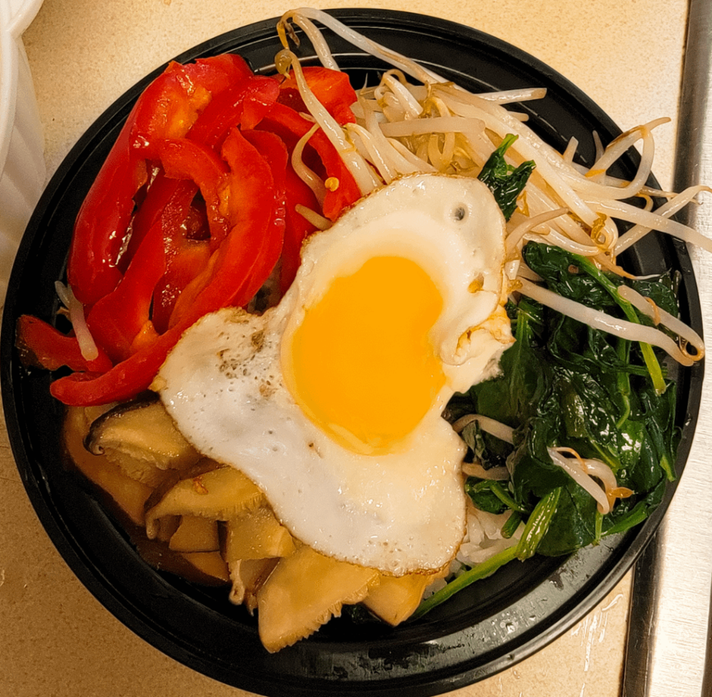 Just finished making 비빔밥