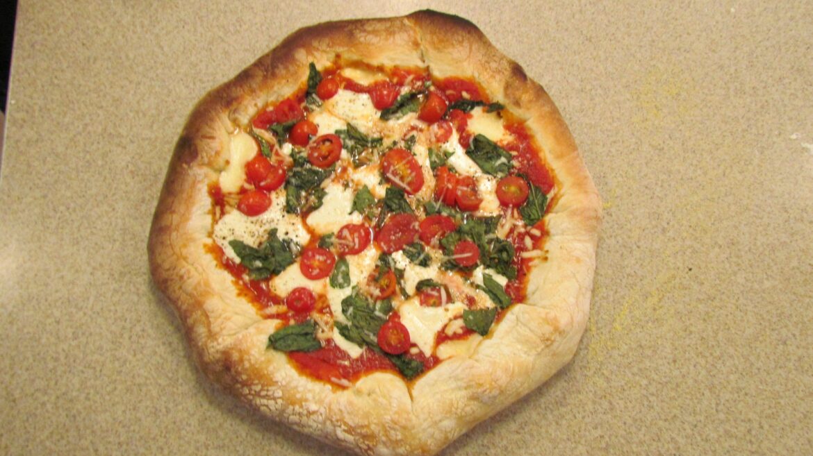 Authentic Stuffed Crust Pizza in Home Oven