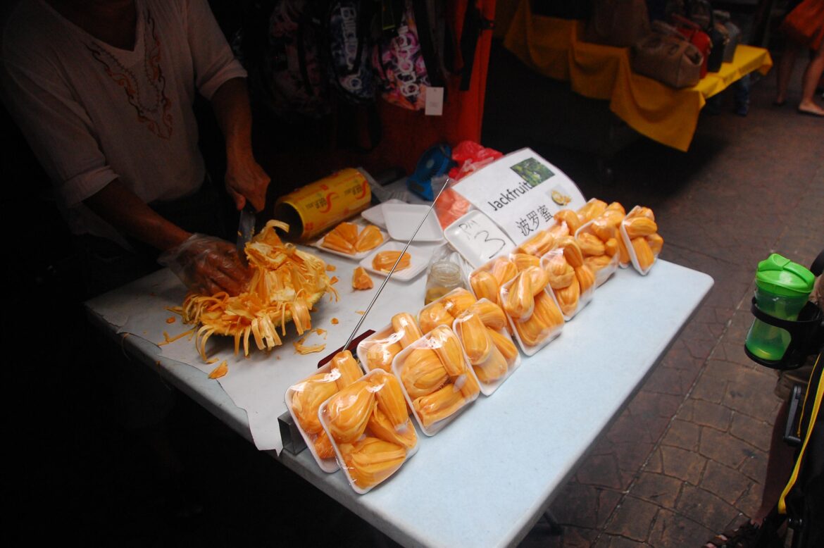 Fresh jackfruit in Kuala Lumpur
