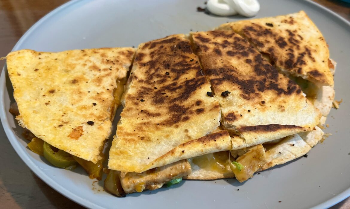 Tofu “Chicken” Quesadilla