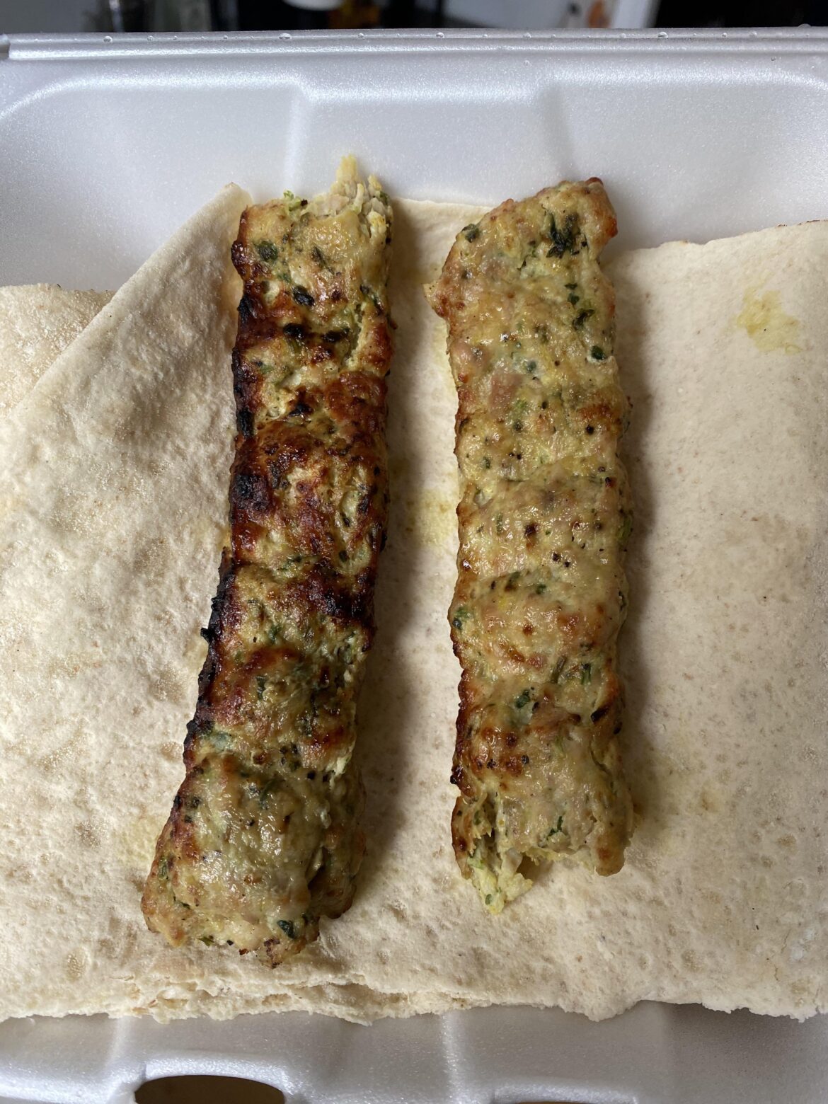 Ground chicken kabob from Kabobi. Amazing.